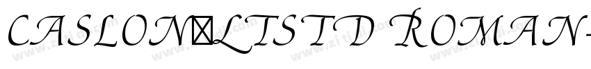 Caslon3LTStd Roman字体转换